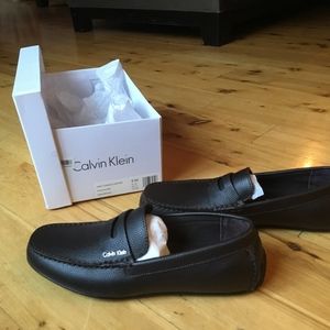 Mens leather dark brown loafer